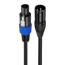 Speakon Plug Male To Xlr 3pin Male Speaker Extension Cable Microphone Wire