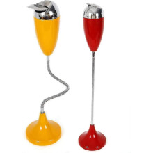 Adjustable Height 75cm Flexible Cigarettes Floor Stand Ashtray with Lid Compatible Toilet Living Roo