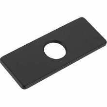 Faucet Cover Plate Hole Cover Bathroom Kitchen Sink Stainless Steel Faucet. ( Black)1pcs)