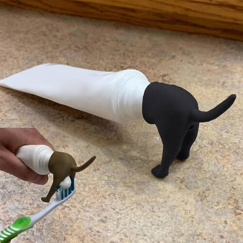 Pooping Dog Toothpaste Topper 50g / 1.76oz Black