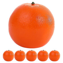 6pcs Fake Oranges Photography Props Artificial Oranges Lifelike Fruit Decorations Artificial Fruits
