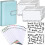 (Blue) A6 Binder Budget Planner Notebook Covers Folder Size 6 Hole Pockets Plastic Zipper Money Saving Enve 2