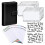 (Black)A6 Binder Budget Planner Notebook Covers Folder Size 6 Hole Pockets Plastic Zipper Money Saving Enve 1
