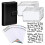 (Black)A6 Binder Budget Planner Notebook Covers Folder Size 6 Hole Pockets Plastic Zipper Money Saving Enve 2