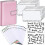 (Pink)A6 Binder Budget Planner Notebook Covers Folder Size 6 Hole Pockets Plastic Zipper Money Saving Enve 2