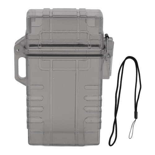 Cig Case 20 Capacity 112x62x29mm Transparent Black 2