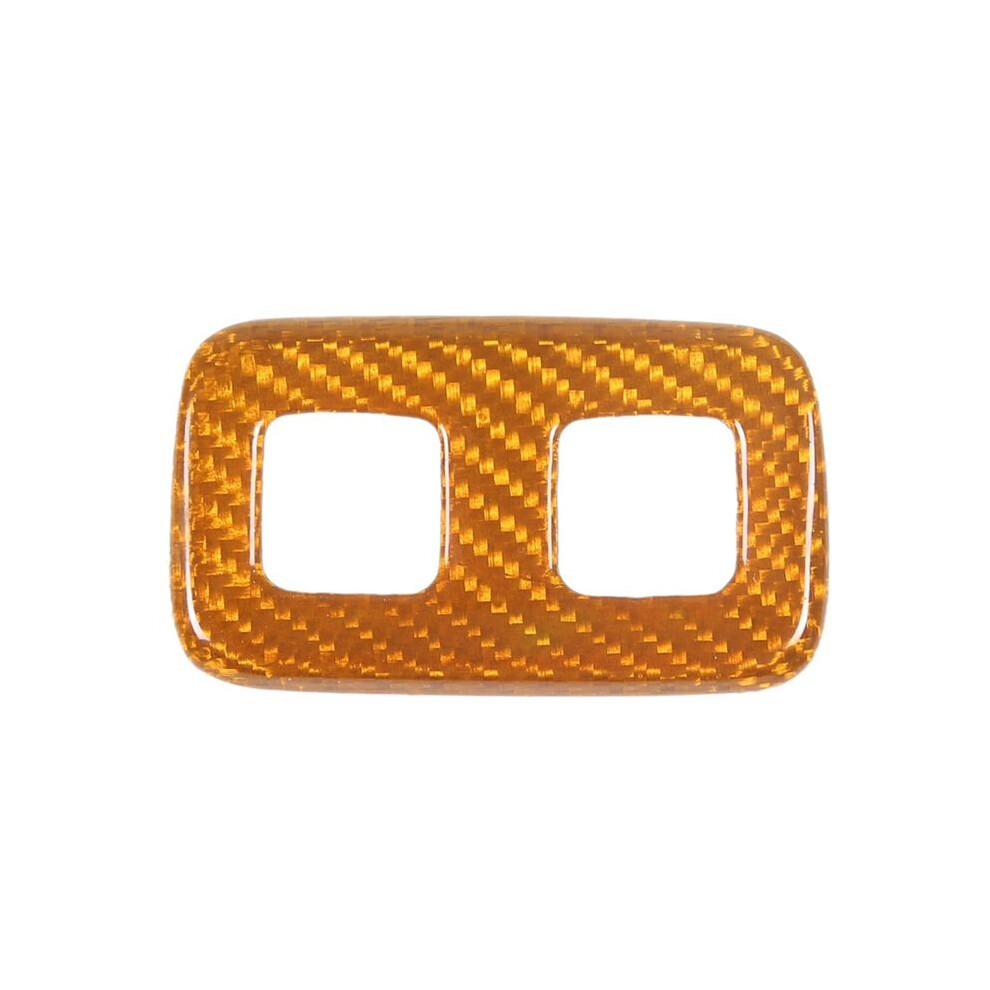 Carbon Fiber Car Fuel Tank Lid Button Frame Trim For Corvette C6 2005-2013 Interior Accessories Yellow 4713144114484