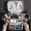 Makeup Organizer with Mirror/LED Light Large Capacity Cosmetic Organizer Storage Box Portable 5