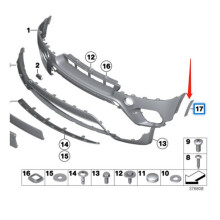 1 Paio di Luci Riflettenti per Paraurti Anteriore 63147274434 per  X5 E70 2011-2013 Riflettori di Posizione Laterali con Fori