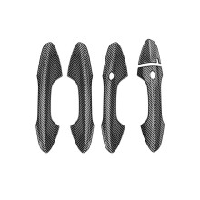 Car Outer Side Door Handle Cover Trim for 2024+ Exterior Door Handle Trim Accessories Carbon Fiber Pattern