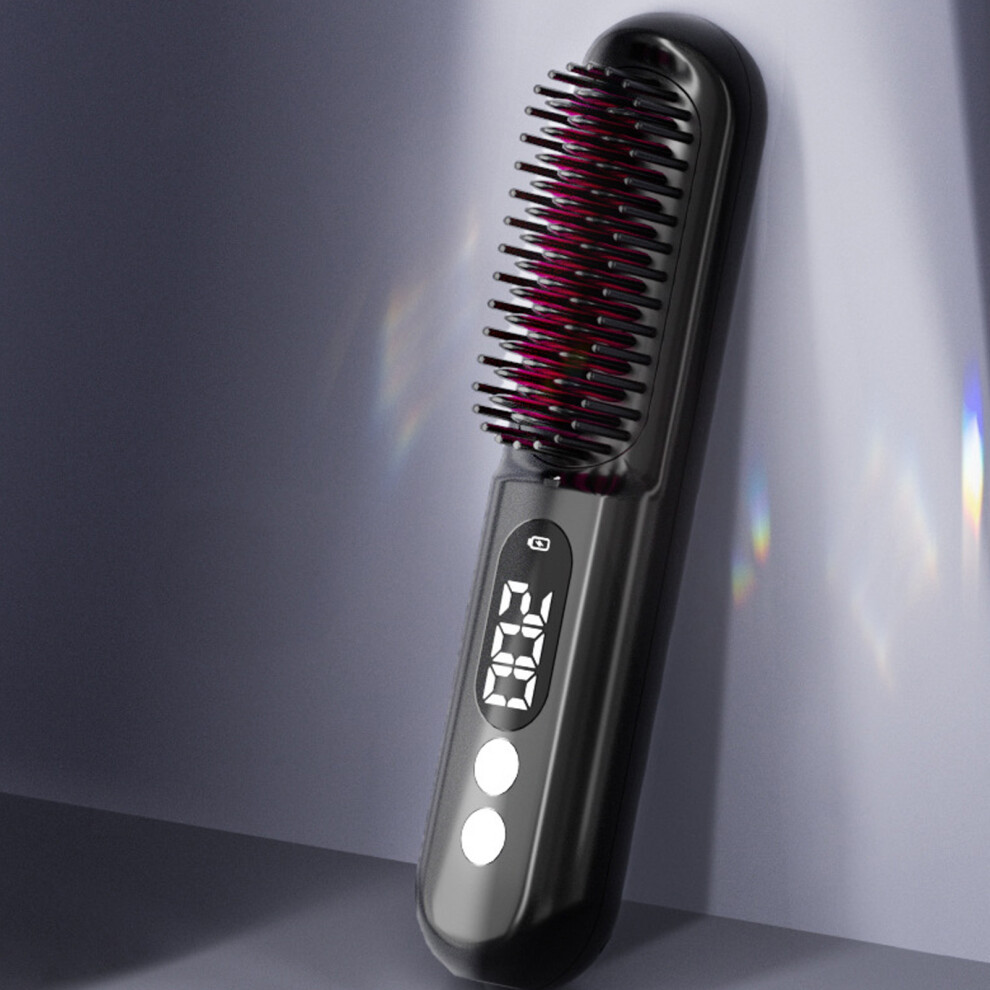 Rechargeable Lithium 3000mAh Cordless Hair Straightening Comb for Home & Dorm