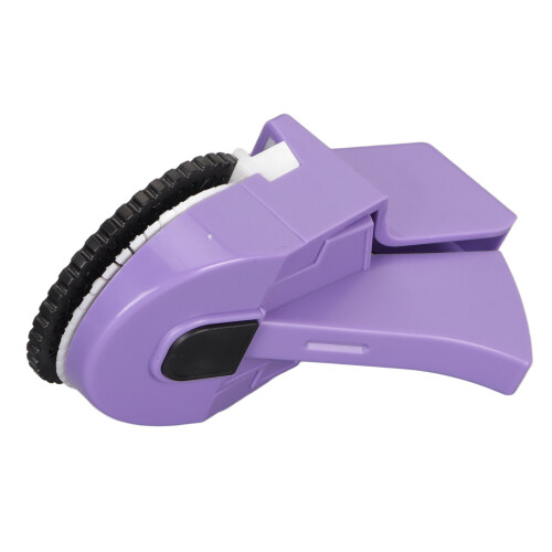 Mini Purple Embossing Label Maker Machine for Scrapbooking & DIY Projects
