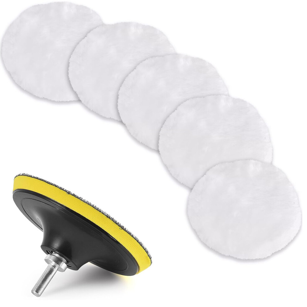 7Pcs Wool Polishing Buffing Pad 5Inch M10 12000Rpm 5041393606306