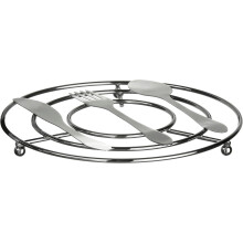 Cutlery Design Trivet Chrome For Home Table