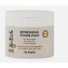 Eternite Refreshing Toner Pads 70 Pads Rice Bran Water, Niacinamide