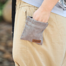(Grey GREY) Pet Training Dog Treat Pouch Hand Free Walking Fanny Bag for Puppy Travel or Outdoor Use