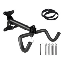 (Telescopic Wheel strap Simple wrench) Wall Bike Hanger - Indoor Cycling Storage Hook