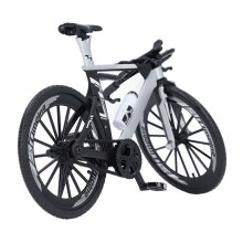 Dual Handlebar Alloy Racing Bike Model for Kids, Black & White