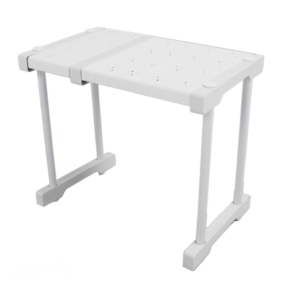 Expandable Steel Shelf Rack 121Lb Load Capacity 24Cm X 32Cm 8271388541177