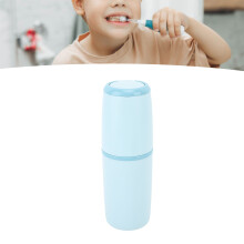 Light Blue Travel Toothbrush Case Plastic, Portable & Stylish