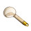 180ML Clear Rice Portion Scoop with Long Handle, Orange 2