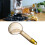 180ML Clear Rice Portion Scoop with Long Handle, Orange 3