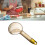 180ML Clear Rice Portion Scoop with Long Handle, Orange 4