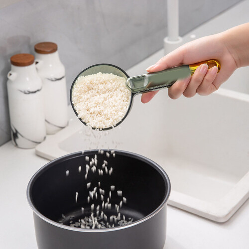 Rice Portion Scoop 180ML Long Handle Green