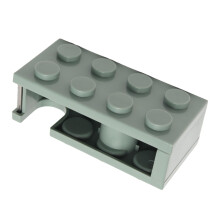 Cute Building Block Shape Tape Dispenser, Green, PP Material, Easy Cutting