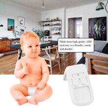 5 Stück weiße Babysicherheits-Schubladen- und Schrankverschluss, robustes ABS, einfache Installation
