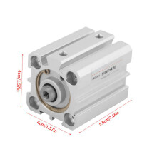 SDA25x30 Aluminium Doppel-Action Pneumatikzylinder mit 0,98-Zoll-Bohrung