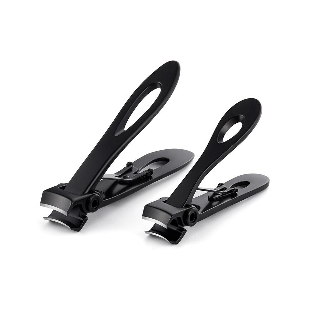 Black (, Small) Toe Clippers For Thick Nails, Ergonomic Design, Durable Metal Structure, 15Mm Wide Jaw, Includes Nail File, Nail Trimmer