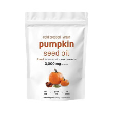 Pumpkin Seed oil soft capsule, Pumpkin seed oil and saw palm soft capsule