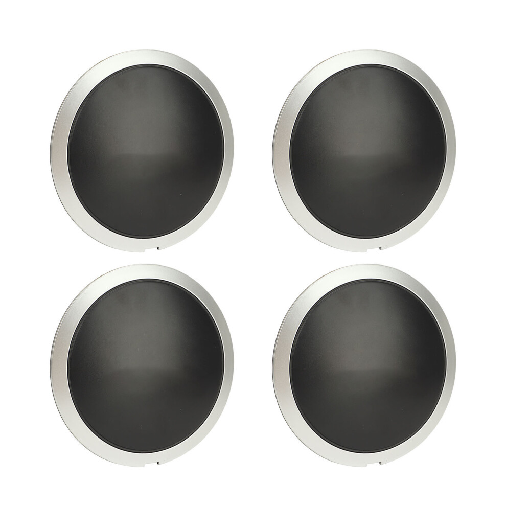4Pcs & Wheel Hub Caps For Fiat 500 2007-2019 White/Red 3731388545032