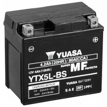 Yuasa YTX5L-BS 12V 4AH MF Motorcycle Battery