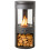 OKO S7 Bio Ethanol Panoramic Stove Charcoal Grey 1