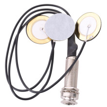 Piezo Contact Microphone 3 Transducer Pickups med äNdstiftsuttag för Kalimba