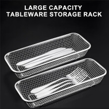 Utensil Drying Rack 2 Pack Stainless Steel Utensils Holder Compact Dish Rack Chopsticks Spoons Drainer Basket Organizer