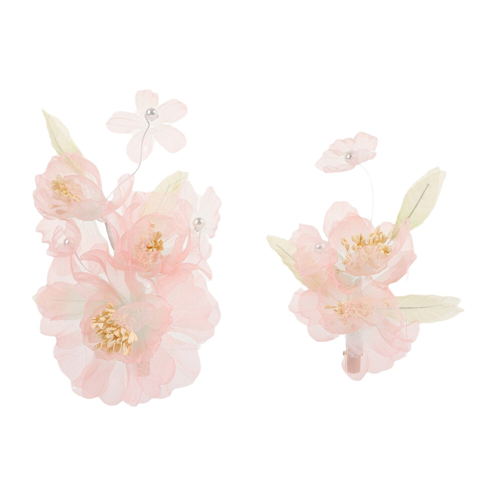 Hue-Grain Elegant Flower Hair Pins For Women - 2Pcs