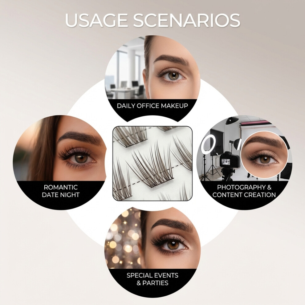 Zhouq-Outdoors (Single Box) Lightweight Natural False Eyelashes For Daily Makeup