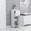 VidaXL vidaXL Bathroom Cabinet White Engineered Wood Home Cupboard Under Basin Unit 3