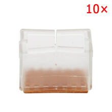 (#9) 10pcs Silicone Rectangle Square Round Chair Leg Caps Feet Pads Furniture Table Covers Wood Floor Protectors