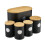 Cooks Professional Cooks Professional 5 Piece Kitchen Storage Set with Bamboo Lids | Black / Silver 1