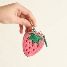 (Strawberry) Porte-monnaie Fraise Clé USB Cuir PU
