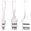 3Pcs 4mm Leather  Round Hole Leather Puncher Detachable Seam Punching Chisel Tool/Set 1
