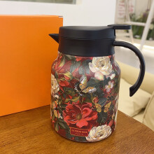(red) Large Tea Kettle with Strainer for Coffee & Tea