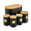 Cooks Professional Cooks Professional 5 Piece Kitchen Storage Set with Bamboo Lids | Black / Gold 1