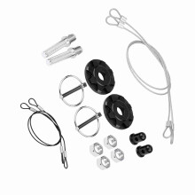 CNC Aluminum Alloy Car Hood Pin Lock Kit Universal Black Red Blue Silver