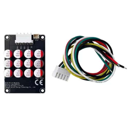For BMS Lithium Battery Active Balancer 3-4S 5A with Swich 12V 48v Lifepo4 Battery Cell Equilizer Balancing Module