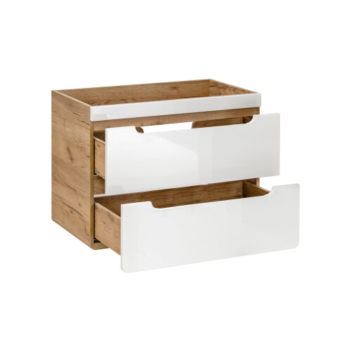 Bathroom Cabinets Vanity Sink Wall Unit Tall Storage White Gloss Oak Arub 2